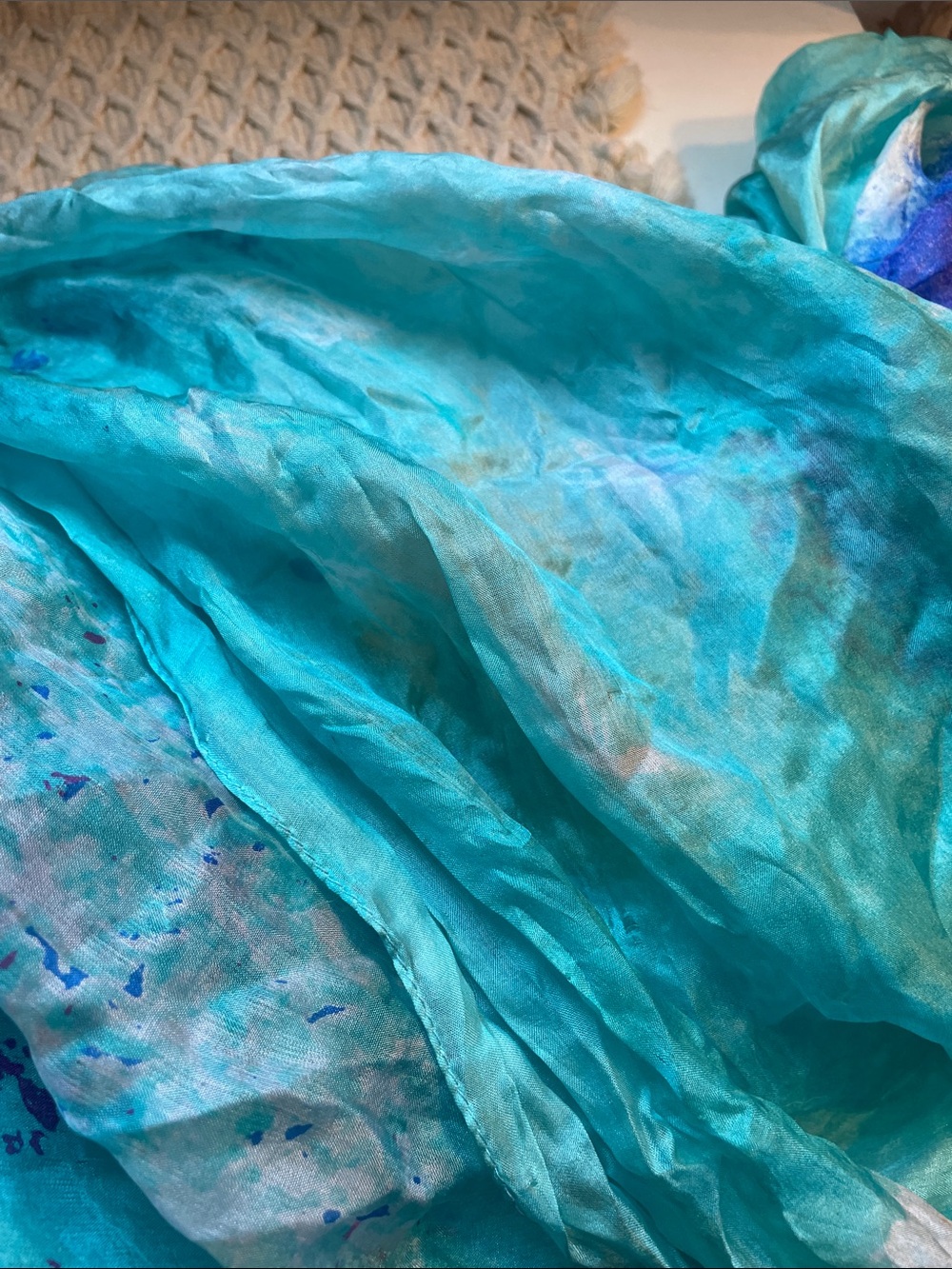 FLORAL SILK WRAP - Picture 8 of 8
